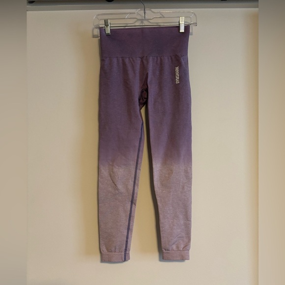 Gymshark Purple Ombre Leggings size small NWOT - Picture 3 of 5
